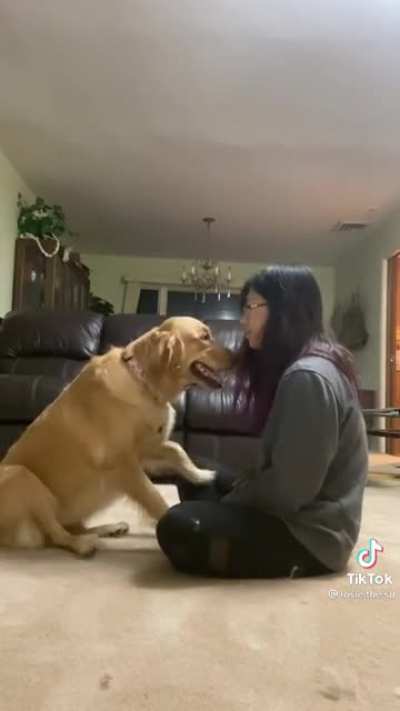 This service dog is so helpful to his owner 🥺