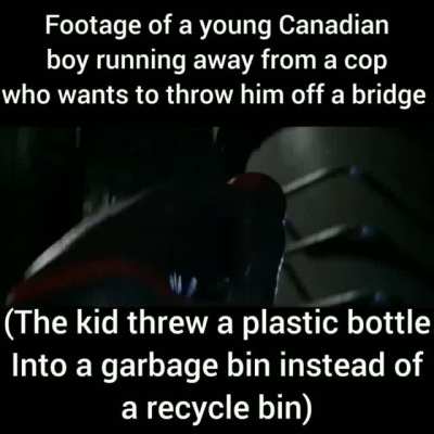Canadian police moment.