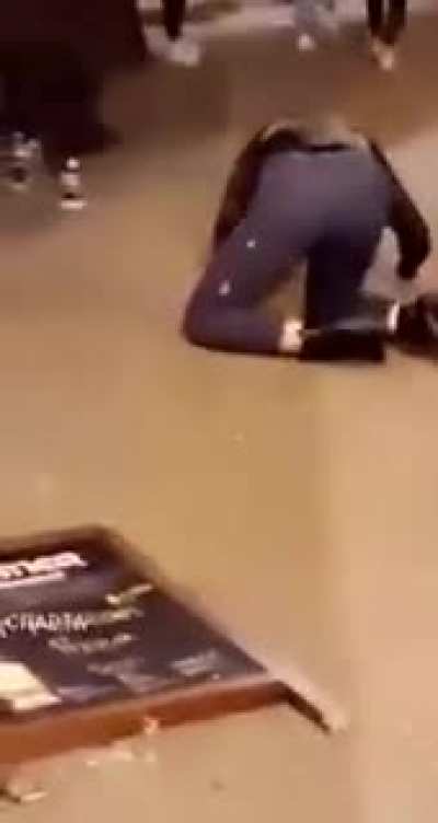 She jumped despite the warnings!