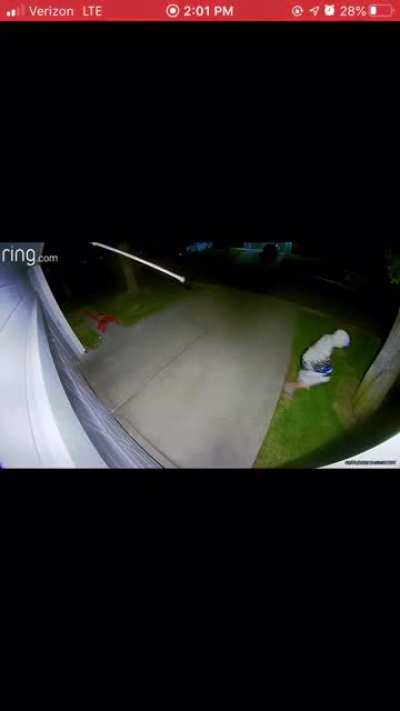 Someone stole my neighbor’s Blue Line flag.