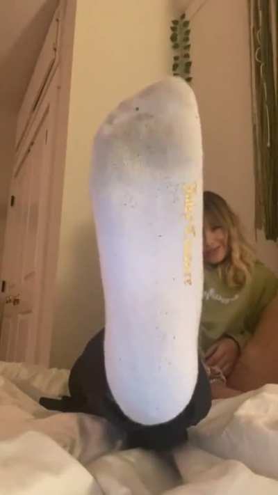 My socks are sweaty and smelly for you