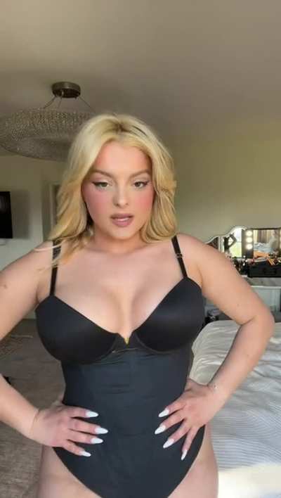 With a corset