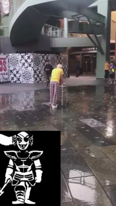 Undyne fight grandpa