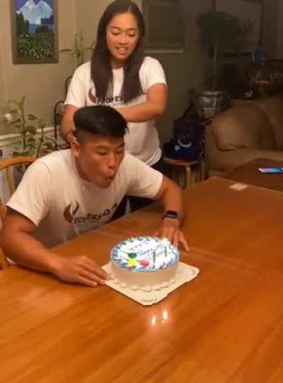 Happy Birthday, no turnbuckle.