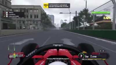 Lead a race in unranked for the 1st time and this happens