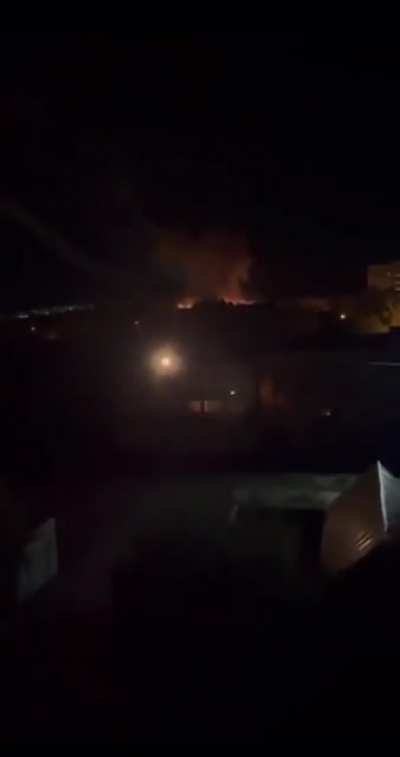 Failed launch of a Russian air defence system missile from Luhansk Oblast. The missile makes a dramatic U-turn, possibly damaging the air defence system itself.