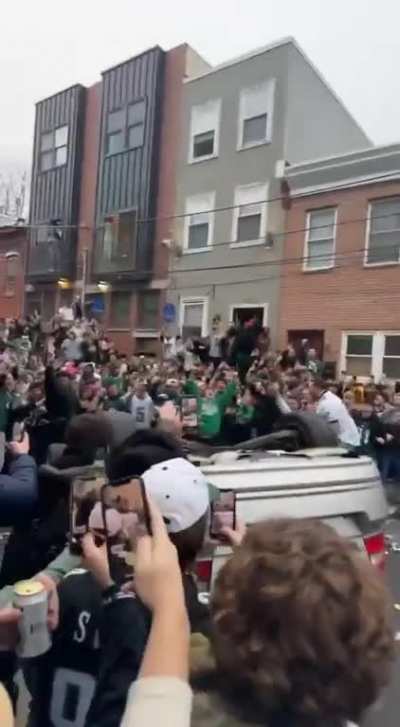 Philadelphia Eagles Fans Before the Super Bowl