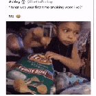 At least she doesn’t double dip
