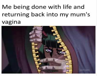 Reject adulthood return to foetus