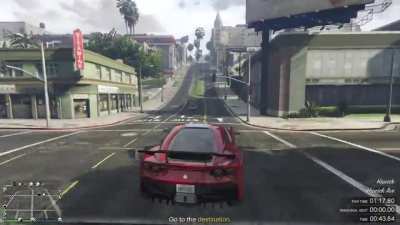 Doing the Time Trial with the bouncy Itali GTO is so intense