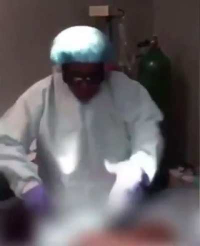 Doctor dances while her patients are passed out. Causes serious brain damage