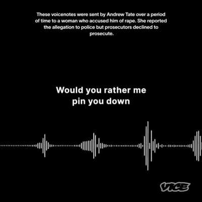 Andrew Tate voice memos exposed (I only strangled you a little bit)