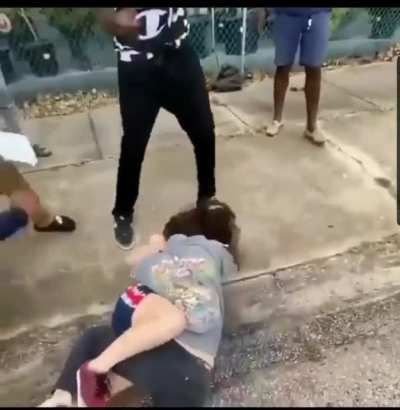 Getting jumped. Literally