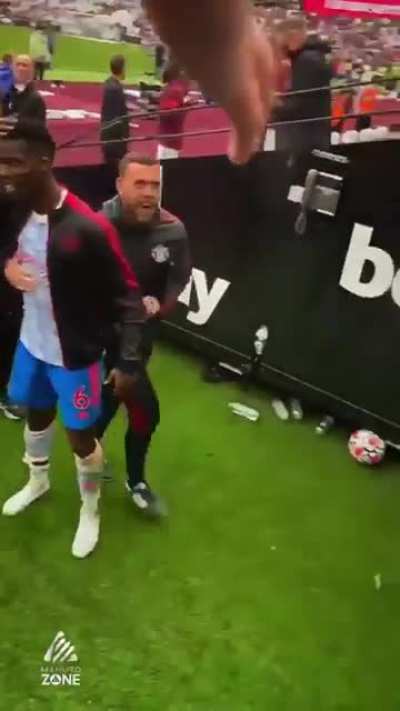 Pogba reaction to West Ham fans abuse