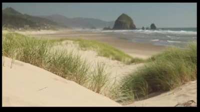 Cannon beach OR, on a windy day