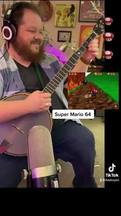 Did a banjo arrangement of my favorite tune for SM64.