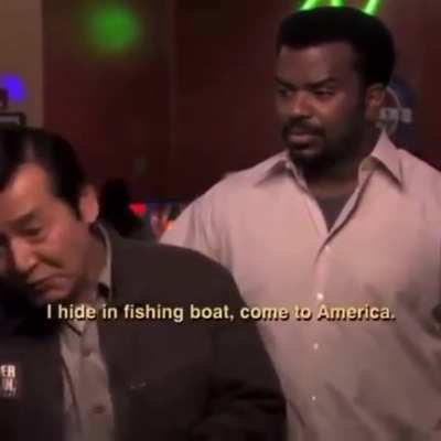 The entire plot of Big In Japan from The Office