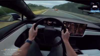 Tesla goes to 328km/h at German Autobahn
