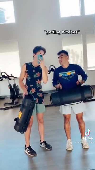 At the gym