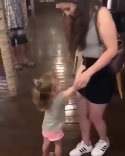 Curious little girl