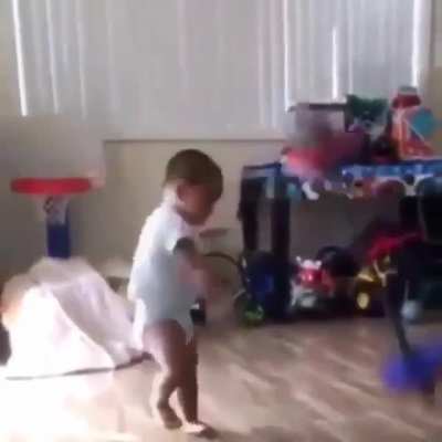 Strongman in training