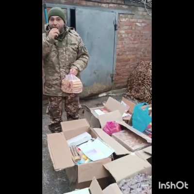 We are c making photo  reports on the receipt of thermal imagers and generators and other stuff by the soldiers. People are grateful, but very tired. Just receiving home-cooked food and cookies makes them incredibly happy:) I'm not even going to translate