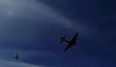 Two military planes crash mid-air during air show in Dallas.