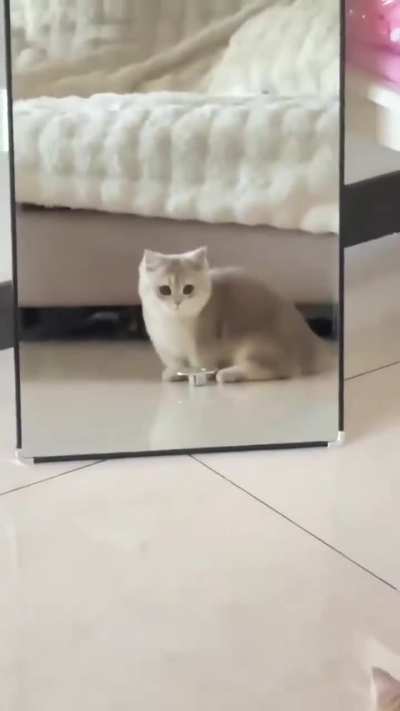 She realized how cute she is