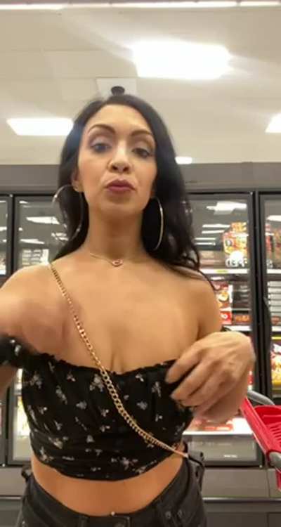 You can find me flashing near frozen foods