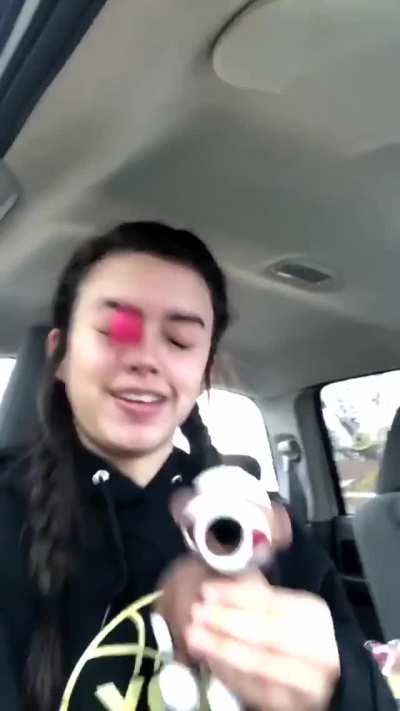Ball to the face!