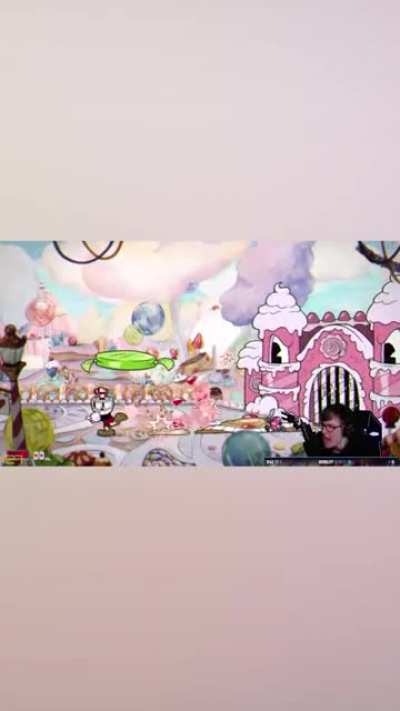 Cuphead noob get titled by cupcake