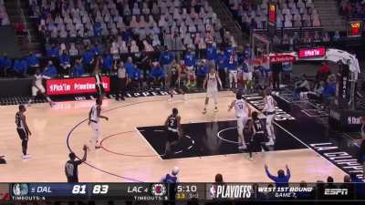 [Highlight] Marcus Morris ties Steph Curry's Game 7 record for 3's with 7 as the L.A. Clippers advance to the Western Conference Semifinals