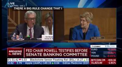 Warren, “the next financial crisis might feel far away, but like the pandemic it might come fast and from an unexpected direction!” Wut whoa!!