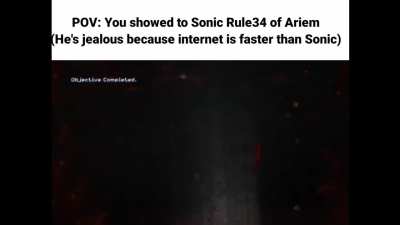 Sonic is the god of throwing punches