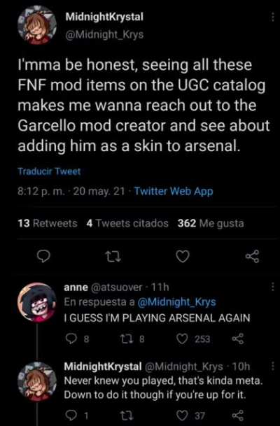 Garcello skin in arsenal??? (could be a joke or not)