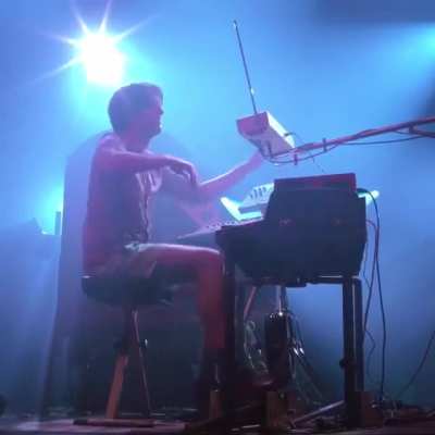 Mezerg playing a theremin