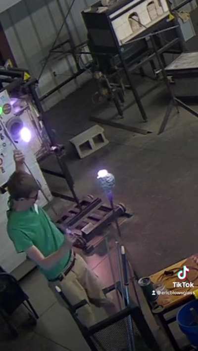 Grabbing Molten Glass (by accident)