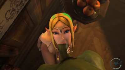 Zelda sucking dick (Spoks) [The Legend of Zelda]
