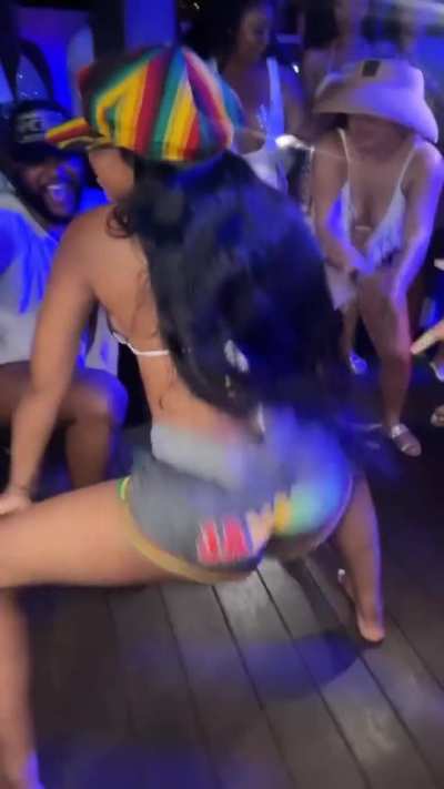 she throwing it