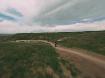 Erie single track dirt surfing