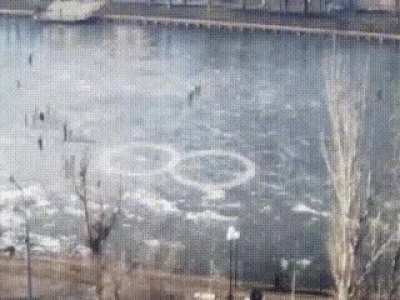 Ice skating
