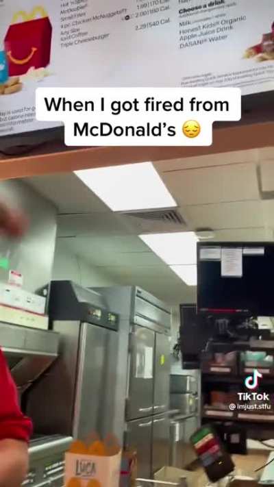 Man gets fired at McDonald’s for giving attitude to the employees and swears at the manager