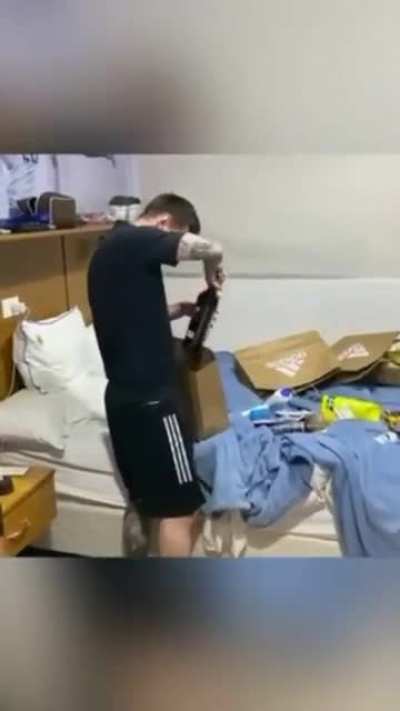 Messi celebrating his Birthday with Argentine NT.
