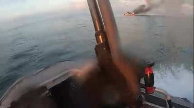 Israeli navy intercepting hamas boat from gaza(unconfirmed date)