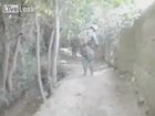 U.S. Army soldier accidentally picks up IED in Afghanistan. A soldier picks up what looks to be an old artillery shell. After realizing the whole thing was rigged with wiring, he quickly runs away.