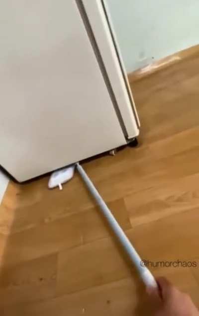 Cleaning under the fridge, when suddenly.. credit to u/Exotic-Lambo