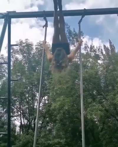 Doing the ropes in heels