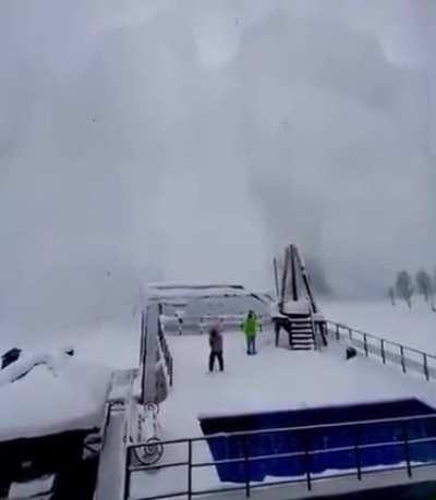 Avalanche is above business continues below..