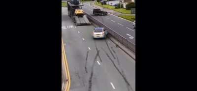 X escaping the police be like