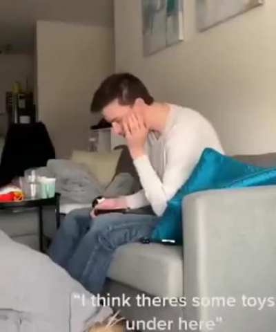 His face lit up only to be disappointed